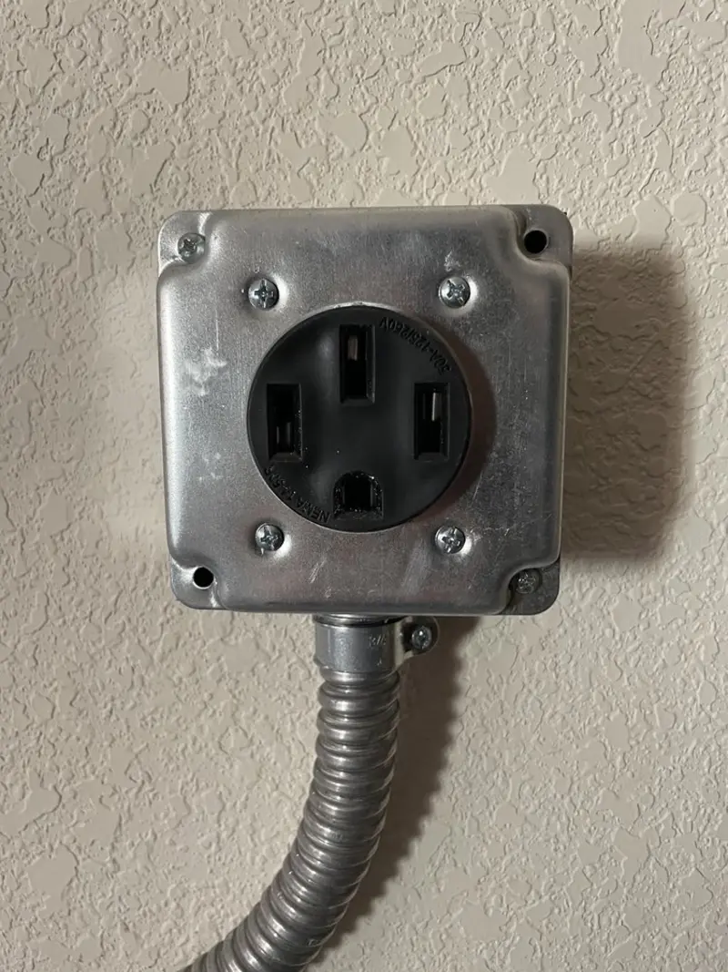 NEMA 14-50 outlet installed for Electrical Panel Upgrade in Belle Glade